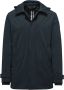BomBoogie Blauwe Parka met Afneembare Capuchon en Voorzakken Blue Heren - Thumbnail 1