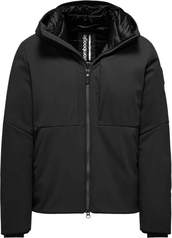BomBoogie Zwarte technische jas met capuchon Black Heren