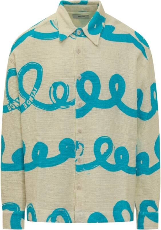 Bonsai Button Down Overhemd Beige Heren