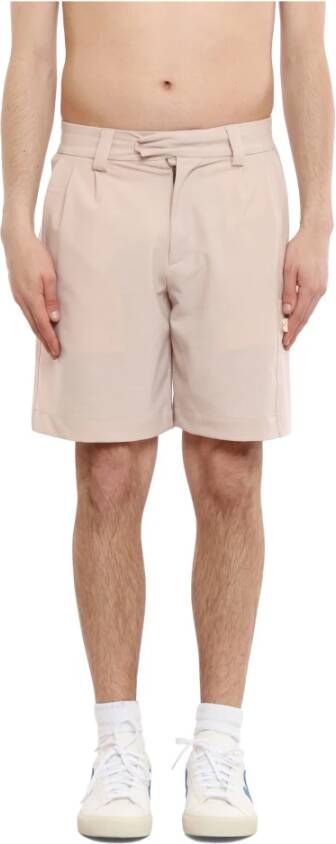 Bonsai Geplooide klassieke shorts Beige Heren