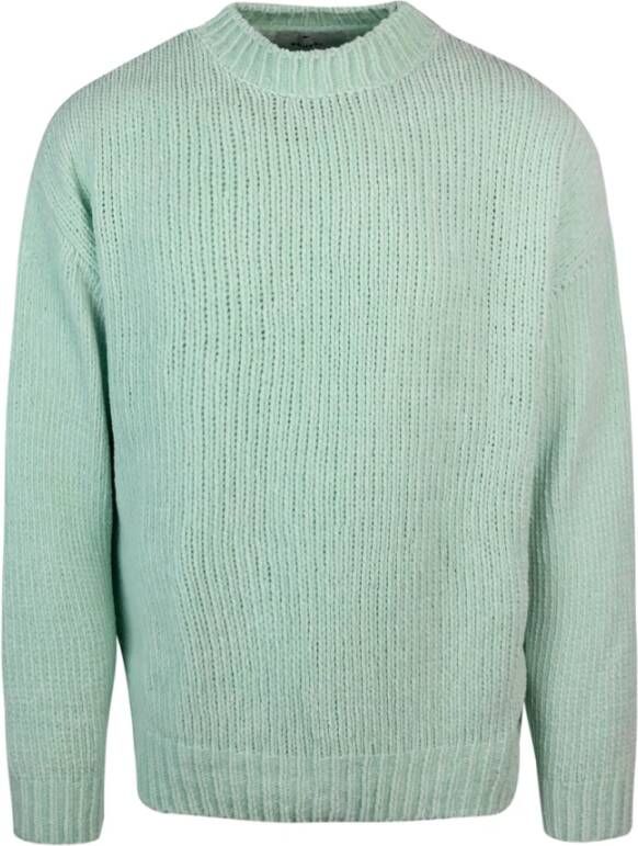 Bonsai Oversized Crewneck Sweaters Groen Heren