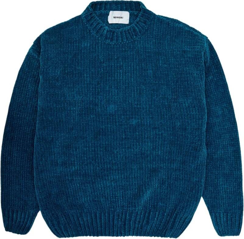 Bonsai Round-neck Knitwear Blauw Heren