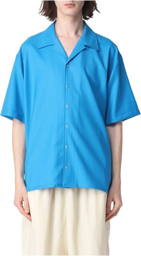 Bonsai Short Sleeve Shirts Blauw Heren