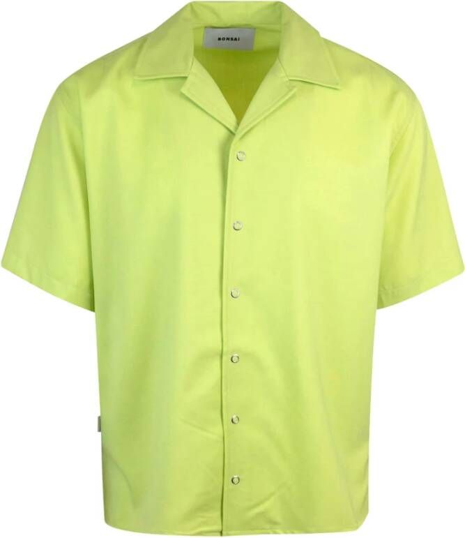 Bonsai Short Sleeve Shirts Groen Heren