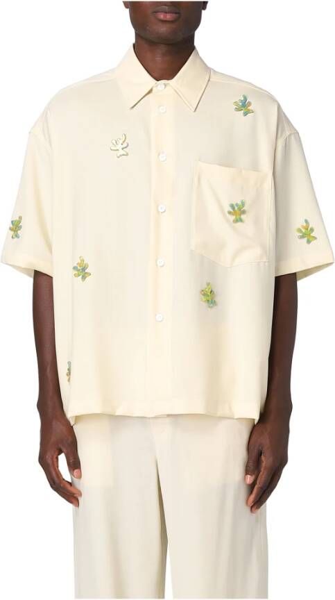 Bonsai Short Sleeve Shirts Wit Heren