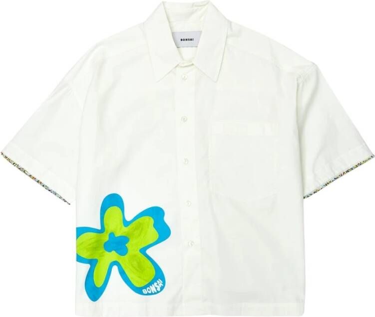 Bonsai Short Sleeve Shirts White Heren