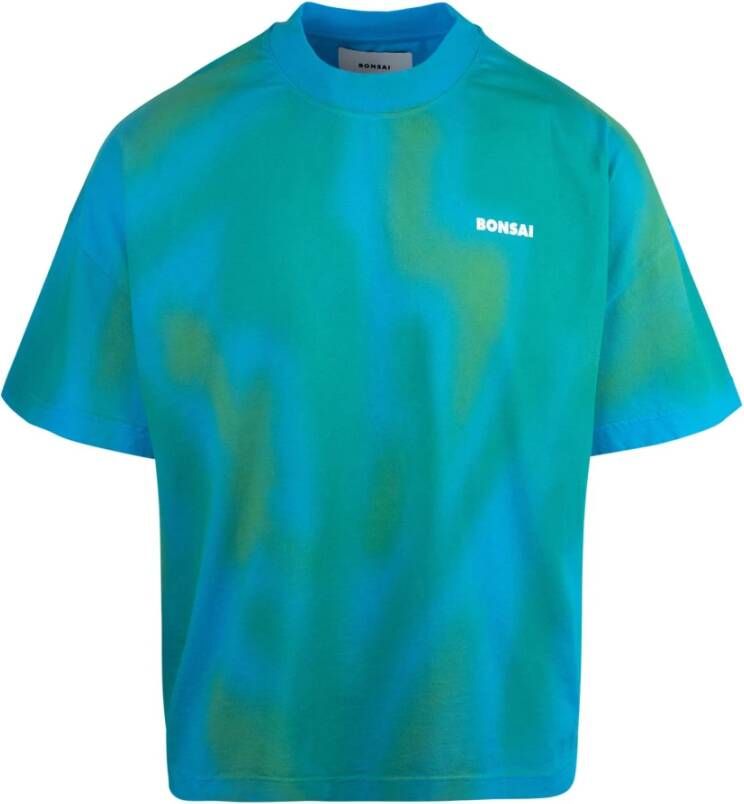 Bonsai Oversized T-shirt met Sprayprint Multicolor Heren