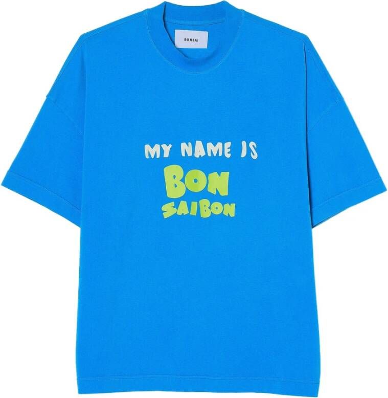Bonsai T-Shirts Blauw Heren