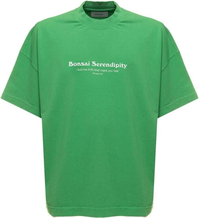 Bonsai T-shirts Groen Heren