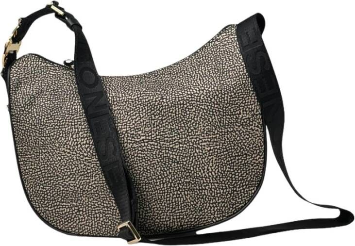 Borbonese Essentiële Schoudertas voor de Moderne Vrouw Beige Dames