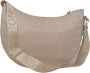 Borbonese Luna Bag Middle Stijlvolle schoudertas voor de moderne vrouw Beige Dames - Thumbnail 3