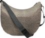 Borbonese Luna Bag Medium Stijlvolle Schoudertas voor Moderne Vrouwen Beige Dames - Thumbnail 1