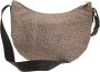 Borbonese Luna Bag Middle Stijlvolle schoudertas voor de moderne vrouw Beige Dames - Thumbnail 8