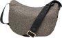 Borbonese Luna Bag Small Elegante Schoudertas voor Moderne Vrouwen Beige Dames - Thumbnail 1