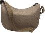 Borbonese Luna Bag Middle Stijlvolle en Praktische Schoudertas Beige Dames - Thumbnail 3