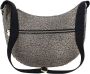 Borbonese Luna Bag Middle Stijlvolle schoudertas voor de moderne vrouw Beige Dames - Thumbnail 9