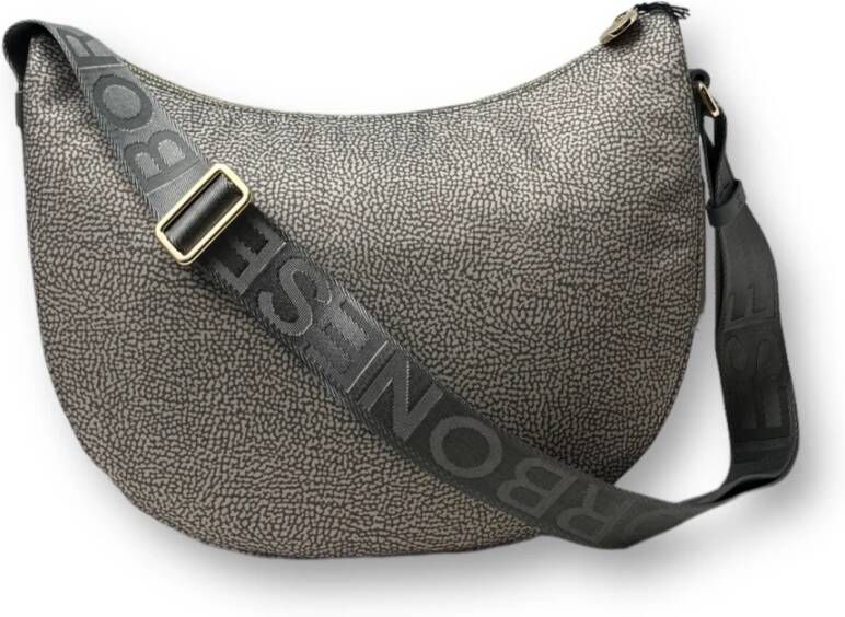 Borbonese Luna Bag Middle Stijlvolle schoudertas voor de moderne vrouw Black Dames