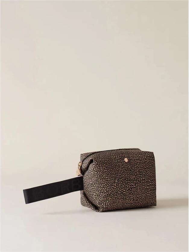 Borbonese Compacte Nylon Dames Toilettas Brown Dames - Foto 3