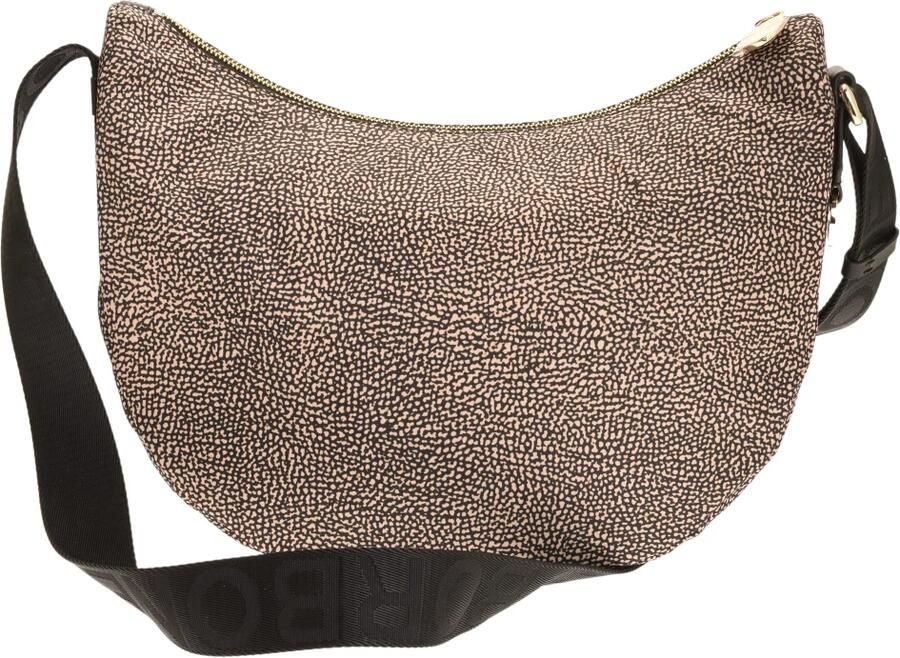 Borbonese Luna Bag Middle Stijlvolle schoudertas voor de moderne vrouw Beige Dames - Foto 4