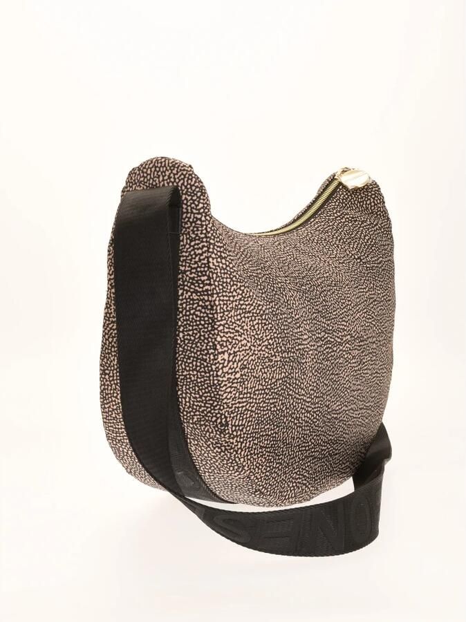 Borbonese Luna Bag Middle Stijlvolle schoudertas voor de moderne vrouw Beige Dames - Foto 3