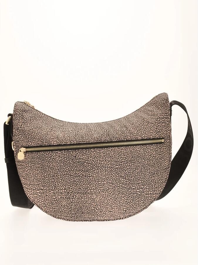 Borbonese Luna Bag Middle Stijlvolle schoudertas voor de moderne vrouw Beige Dames - Foto 2