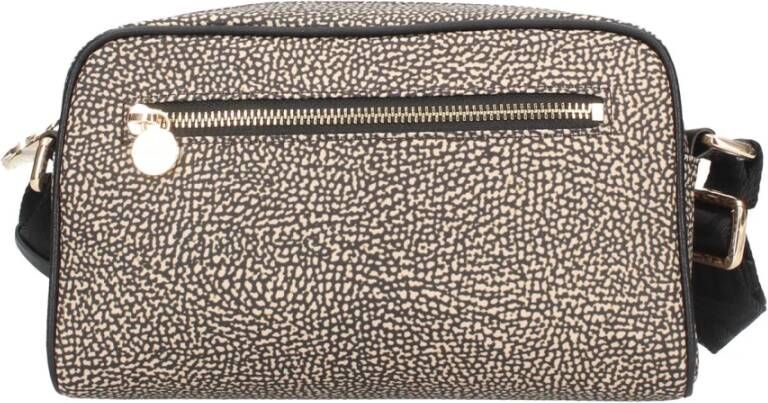 Borbonese Stijlvolle Tracolla Crossbody Tas Black Dames