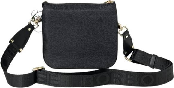 Borbonese Gerecyclede OP Nylon Schoudertas Black Dames