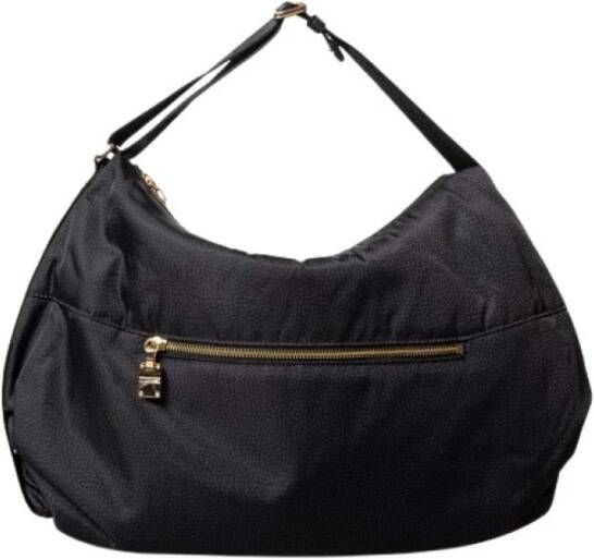 Borbonese Maxi Eco Nylon Schoudertas Black Dames