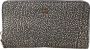 Borbonese Compacte portemonnee met rits en stijlvol metalen detail Brown Dames - Thumbnail 1