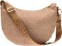 Borbonese Luna Bag Middle Stijlvolle en Praktische Schoudertas Beige Dames - Thumbnail 7