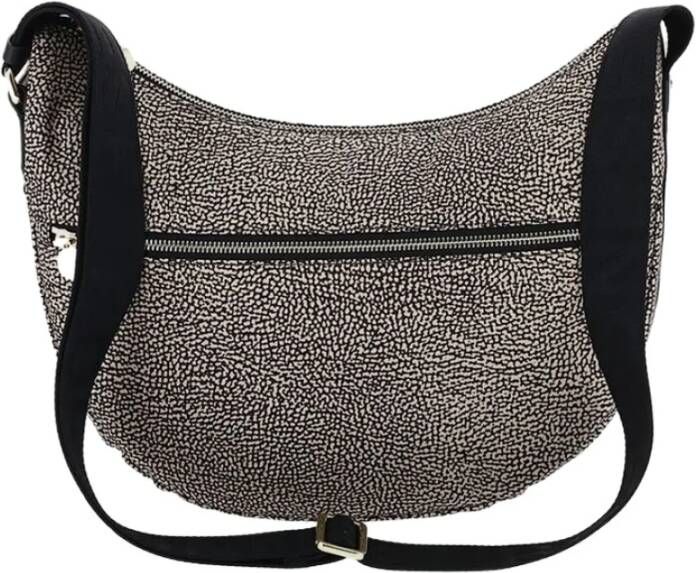 Borbonese Luna Bag Middle Stijlvolle schoudertas voor de moderne vrouw Beige Dames