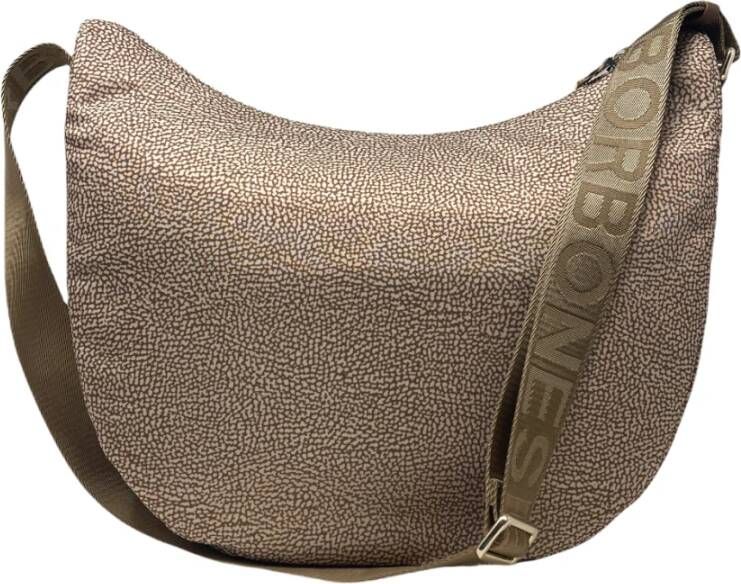 Borbonese Beige Luna Tas Groot Beige Dames