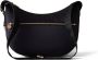 Borbonese Mezzaluna Schoudertas Nylon Leer Zwart Black Dames - Thumbnail 6