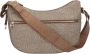 Borbonese Elegante Mezzaluna Schoudertas Brown Dames - Thumbnail 7