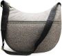 Borbonese Grote Nylon OP Schoudertas voor Moderne Vrouwen Gray Dames - Thumbnail 4