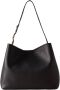 Borbonese Kleine Leren Schoudertas 011 Zwart Black Dames - Thumbnail 1