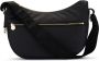 Borbonese Mezzaluna Schoudertas Nylon Leer Zwart Black Dames - Thumbnail 3