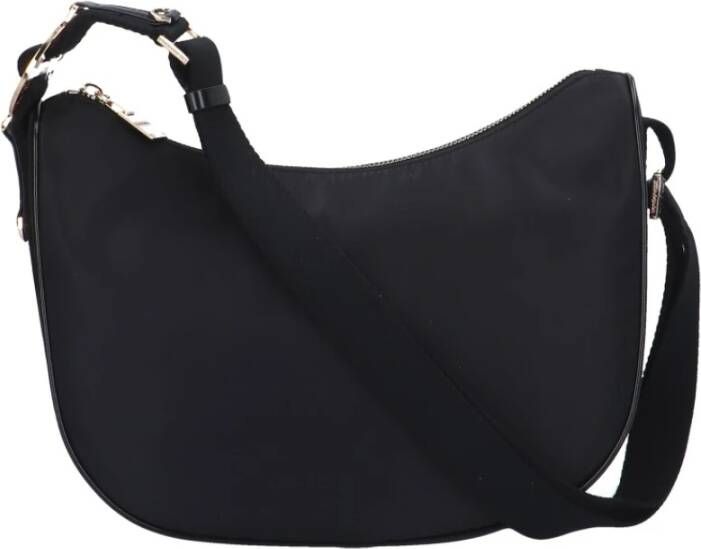 Borbonese Klassieke Mezzaluna Schoudertas Black Dames
