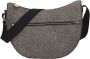 Borbonese Luna Bag Middle Stijlvolle schoudertas voor de moderne vrouw Beige Dames - Thumbnail 2