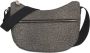 Borbonese Kleine Luna Tas met Natuur Zwart Print Black Dames - Thumbnail 1