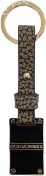 Borbonese Stijlvolle Sleutelhanger Accessoire Brown Dames