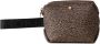 Borbonese Compacte Nylon Dames Toilettas Brown Dames - Thumbnail 1