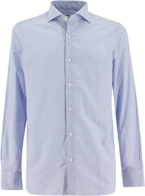 Borrelli Casual Shirts Blauw Heren