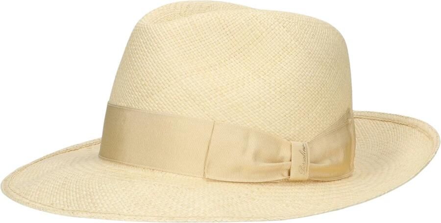 Borsalino Handgeweven Panama Hoed Orange Heren