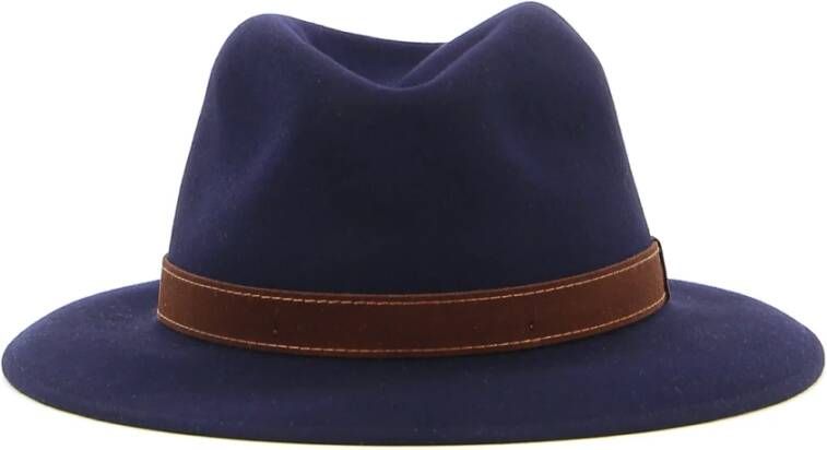 Borsalino Hoed Blauw Heren