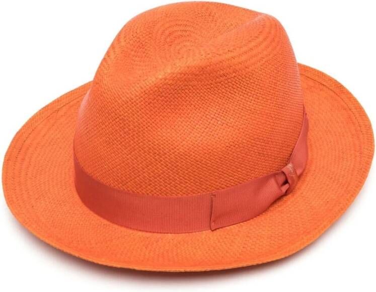 Borsalino Hoed Oranje Heren