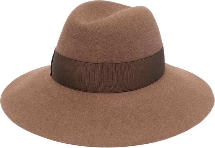 Borsalino hoeden bruin Brown Dames