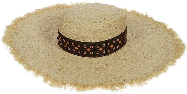 Borsalino Mijn Rafia -hoed Beige Dames