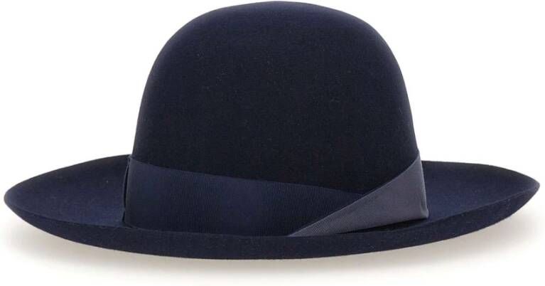Borsalino Stijlvolle Hoeden voor Mannen Blauw Dames