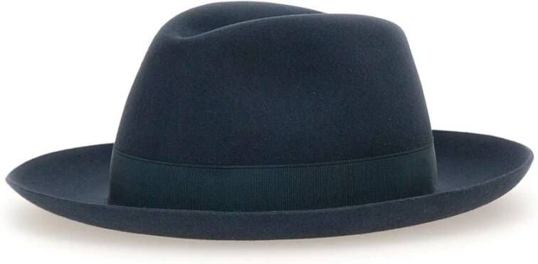 Borsalino Stijlvolle Hoeden voor Mannen Blauw Dames